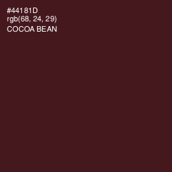 #44181D - Cocoa Bean Color Image